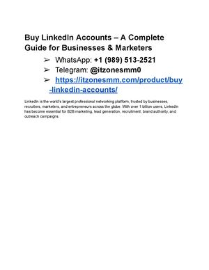 Where To Buy Linked In Accounts 12 Best Sites T