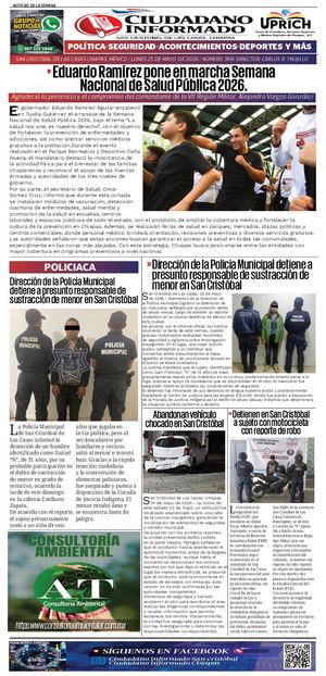 Noticias 25 De Mayo De 2026