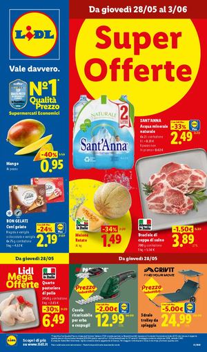 Volantino Lidl Dal 28 Maggio Al 03 Giugno 2026