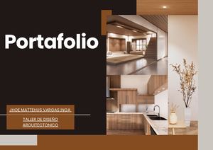 Brown And Beige Modern Interior Design Portfolio Resume