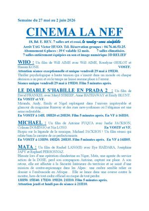 Programme La Nef Grenoble