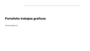 Portafolio Jerónimo Bazurto