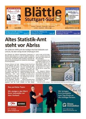 Blättle Stuttgart-Süd 6/2026