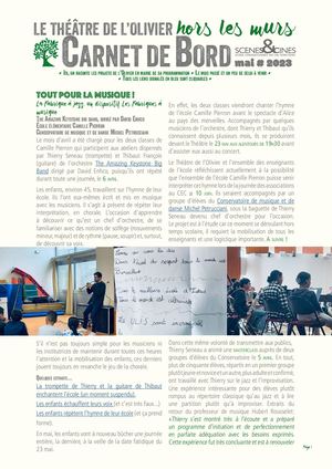 Carnet de bord _Actions culturelles_EAC_THEO_hors-les-murs_mai 2023