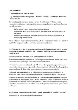 Sociología Práctica De Clase 3