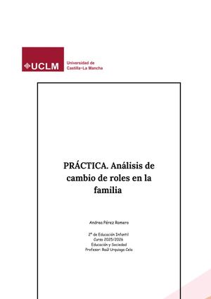 Práctica De Clase Análisis De Cambio De Roles En La Familia (1)