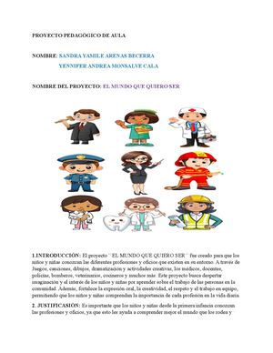 Proyecto Pedagógico De Aula
