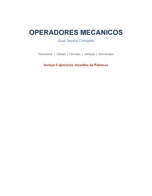 Operadores Mecanicos