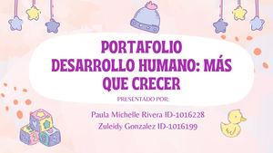 Portafolio psicologia del desarrollo I