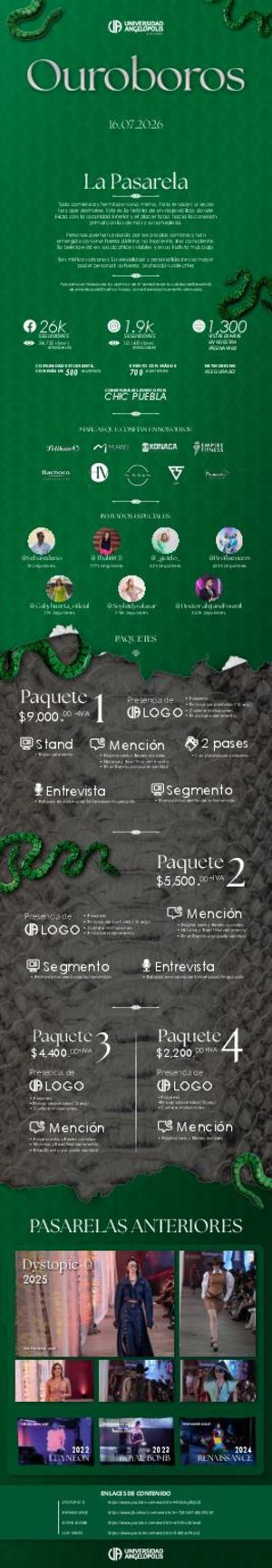 Brochure Pasarela Ouroboros 2026