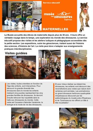 Musée Des Dinosaures Maternelle