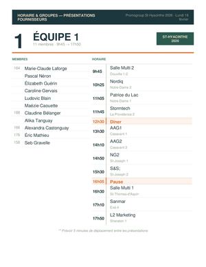 Horaire Groupes St Hyacinthe 2026 (1)