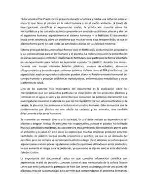 Resumen De The Plastic Detox