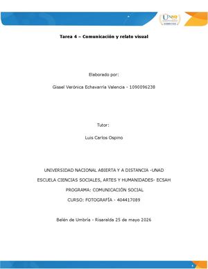 Tarea 4 – Comunicación Y Relato Visual