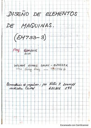 Diseño Elementos Maquinas