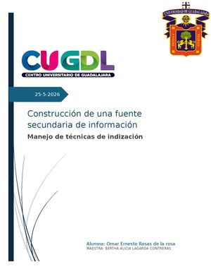 Producto Integrador Construcción De Una Fuente Secundaria De Información