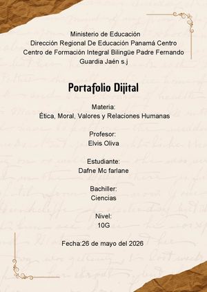 Documento A4 Portada Historia De La Religión Clásico Marrón