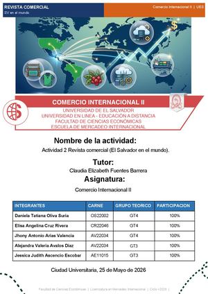 Revista Comercial Sv En El Mundo