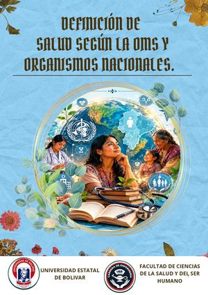 Definición De La Salud Según La Oms Y Organismos Nacionales 2