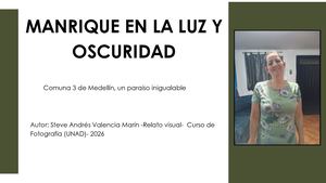 Manrique En La Luz Y Oscuridad