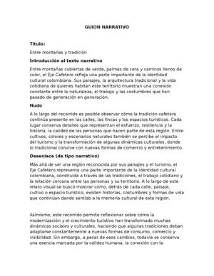 Guion Narrativo