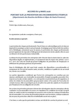 2026 Bouches Du Rhône Et Alpes De Haute Provence Accord Incommodites