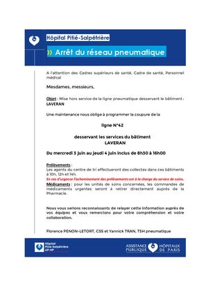 Maintenance Pneumatique L42 Batiment Laveran 03 04 Juin 2026