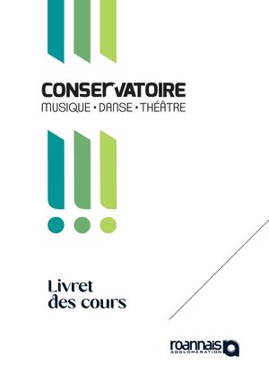 Inscriptions aux cours du Conservatoire