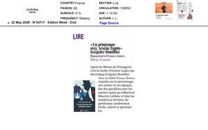 Un printemps avec Arsène Lupin. Grégoire Bouillier / Equateurs - France Inter