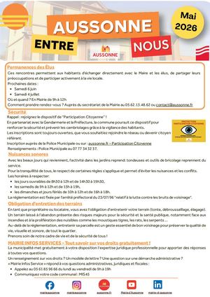 Aussonne Entre Nous - Mai 2026