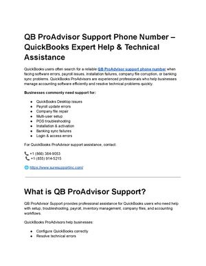 Qb Pro Advisor Support Phone Number – Quick Books Expert Help & Technical Assistance