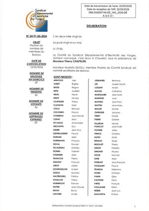 Dag 24 21 05 2026 Fixation Du Nombre De Membres Du Bureau