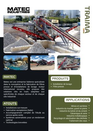 MATEC INDUSTRIES - TRAIMA