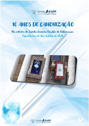 10 Anos De Canonizaçao Experiencias do Ano Jubilar Br
