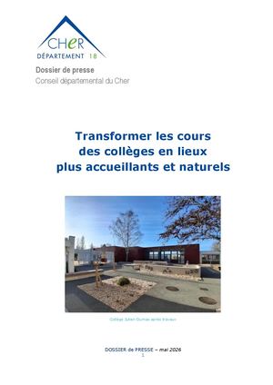 (DP) | Visite Collège Nérondes Végétalisation Des Cours