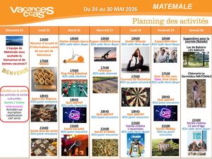 Semaine Du 24 05 Au 30 05