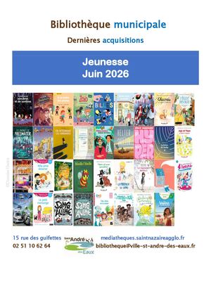 Juin 2026- Nouveautés Jeunesse