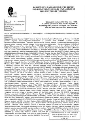 12 mai 2026 - Délibérations Comité Syndical