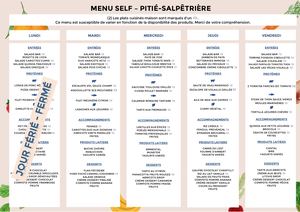 Menu Self Semaine 2 éTé A3 Complet