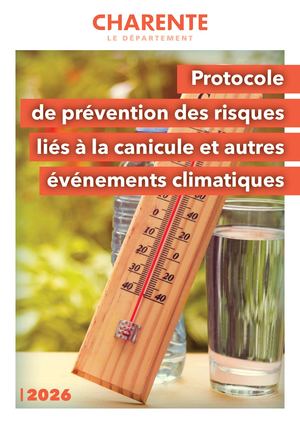 Protocole de prévention des risques liés à la canicule et autres événements climatiques 2026