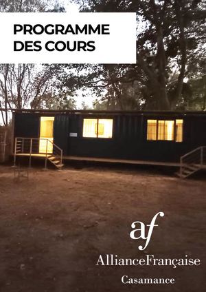 Propgamme Cours Af Casamance