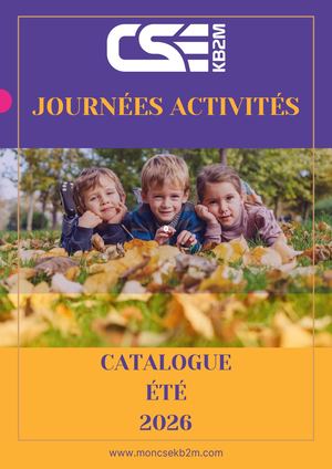 Catalogue Journées Activités Ete 2026