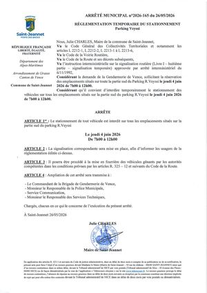 Am N°2026 165 Stat Parking Veyssi Gendarmerie