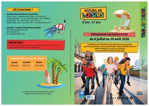HAVEL PROGRAMME VACANCES ÉTÉ 2026