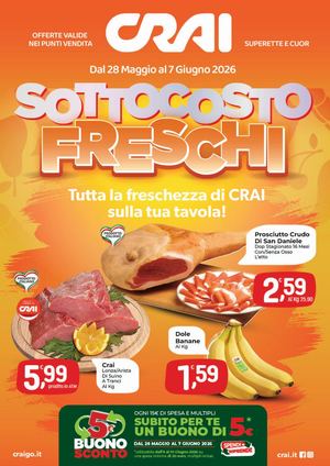 Volantino CRAI Ama Superette e Cuor Nord dal 28 maggio al 7 giugno