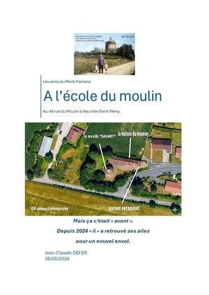 Les écoliers à l'école du moulin