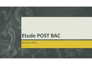 Enquête Post Bac 2023