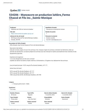 Ferme Chassé Et Fils Inc Sainte Monique 534206