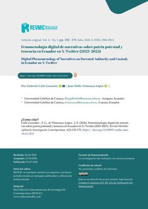 Fenomenología Digital De Narrativas Sobre Patria Potestad Y Tenencia En Ecuador