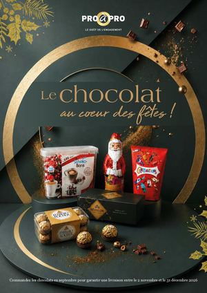 Catalogue Chocolat 2026 avec prix